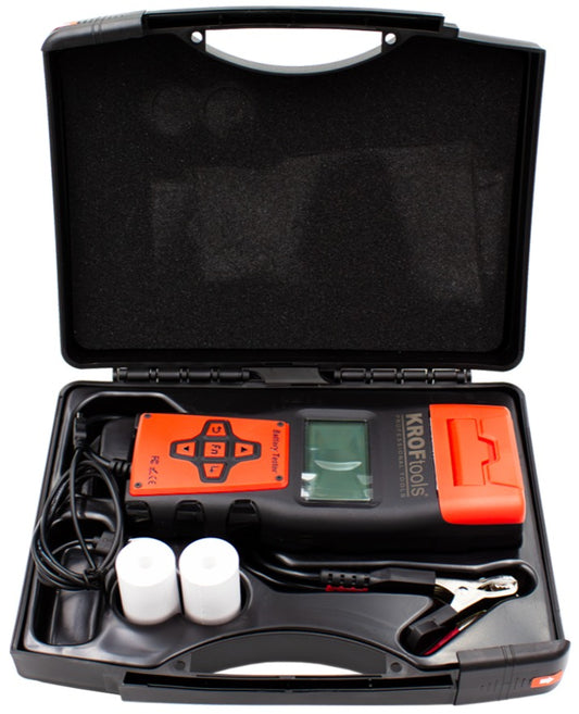 Comprobador de batería digital con impresora